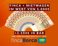 Finca-Aufenthalt UND Mietauto + 2.500 Euro Gewinnspiel