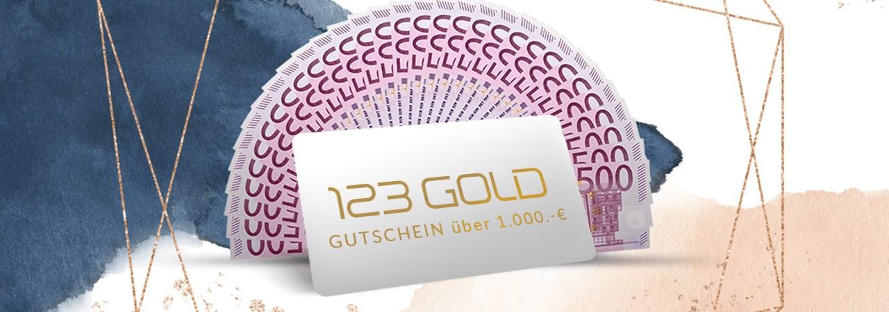Jetzt 1.000 Euro Gutschein von 123GOLD gewinnen!